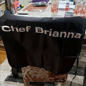 Custom Black Chef Apron